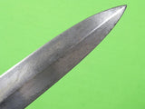 Vintage US Custom Made Handmade Stiletto Fighting Knife & Sheath