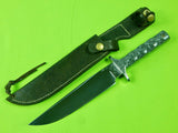 US Custom Made Handmade SCHILLER Large Bowie Fighting Knife & Sheath 