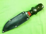 US Custom Made Steier Bowie Fighting Hunting Knife & Sheath