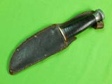 RARE Old Vintage US WESTERN STATES Cutlery Fighting Knife w/ Sheath