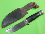 RARE Old Vintage US WESTERN STATES Cutlery Fighting Knife w/ Sheath