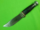 RARE Old Vintage US WESTERN STATES Cutlery Fighting Knife w/ Sheath