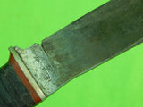 RARE Old Vintage US WESTERN STATES Cutlery Fighting Knife w/ Sheath