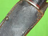 RARE Old Vintage US WESTERN STATES Cutlery Fighting Knife w/ Sheath