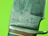 RARE US WW2 Vintage REMINGTON UMC PH-36 6" Blade Fighting Knife & Sheath
