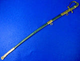 German Germany Antique Old WW1 Miner's Sword Swords w/ Scabbard