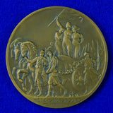 Antique France French WW1 Commemorative Bronze Table Medal