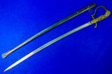German Germany Antique WW1 Lion Head Engraved Artillery Sword Swords w/ Scabbard