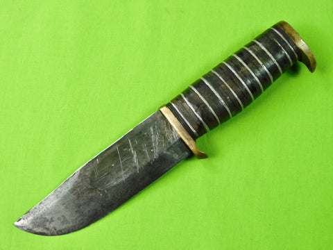 Vintage Old Japanese Japan Hibben Design Elmer Keith Skinner Bowie Hunting Knife