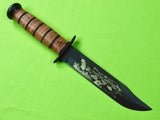 US 1991 Ka-Bar KABAR Persian Gulf Commemorative MK2 Fighting Knife w/ Sheath Box