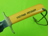 RARE US Custom Handmade RANDALL Model # 1 8″ Vietnam Veteran #29 Knife Scrimshaw