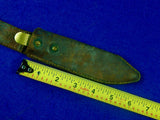 US WW2 Custom Handmade Leather Sheath Scabbard for Theater Fighting Knife