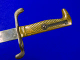 Antique German Germany 19 Century WW1 Model 1871 Saw Back Engraved Dress Dagger