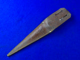 US WW2 Custom Handmade Stiletto Theater Fighting Knife w/ Sheath Identified